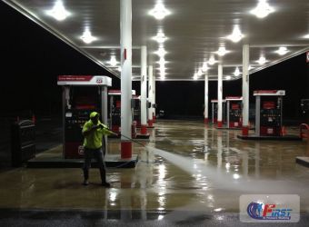 Atlanta Gas Station Pressure Washing