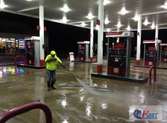 Atlanta Gas Station Pressure Washing