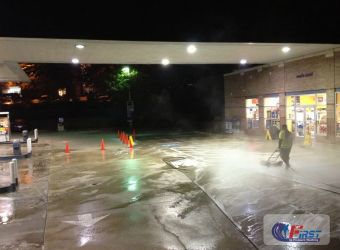 Atlanta Gas Station Pressure Washing