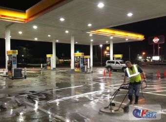 Atlanta Gas Station Pressure Washing